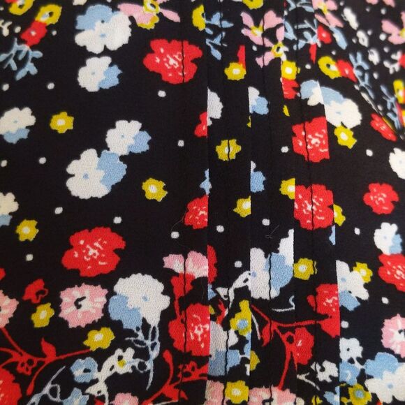 Nanette by Nanette Lepore long sleeve floral button down , long line XL - Picture 3 of 6